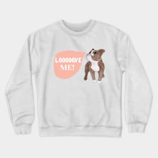 Baby and dog Crewneck Sweatshirt